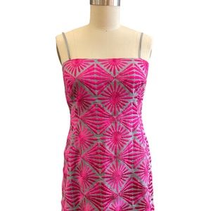 French Connection Geometric Embroidered Summer Dress